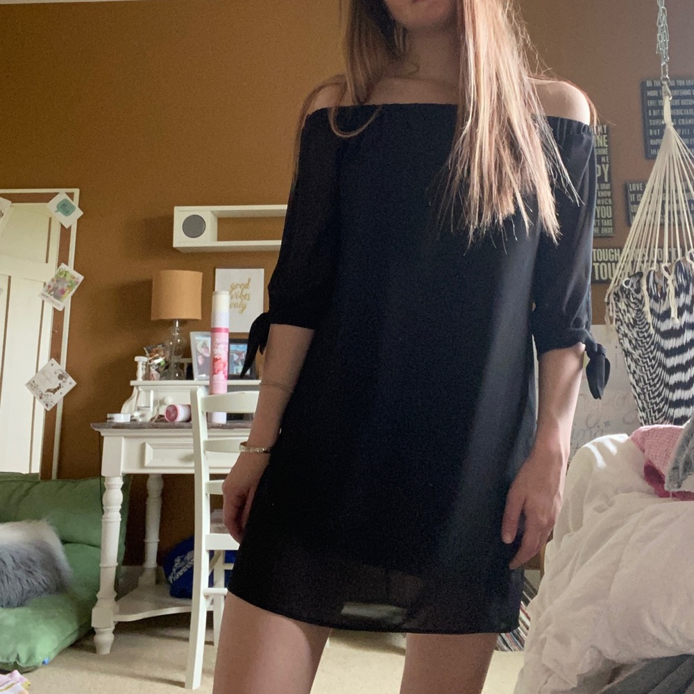 Black Off the Shoulder Dress